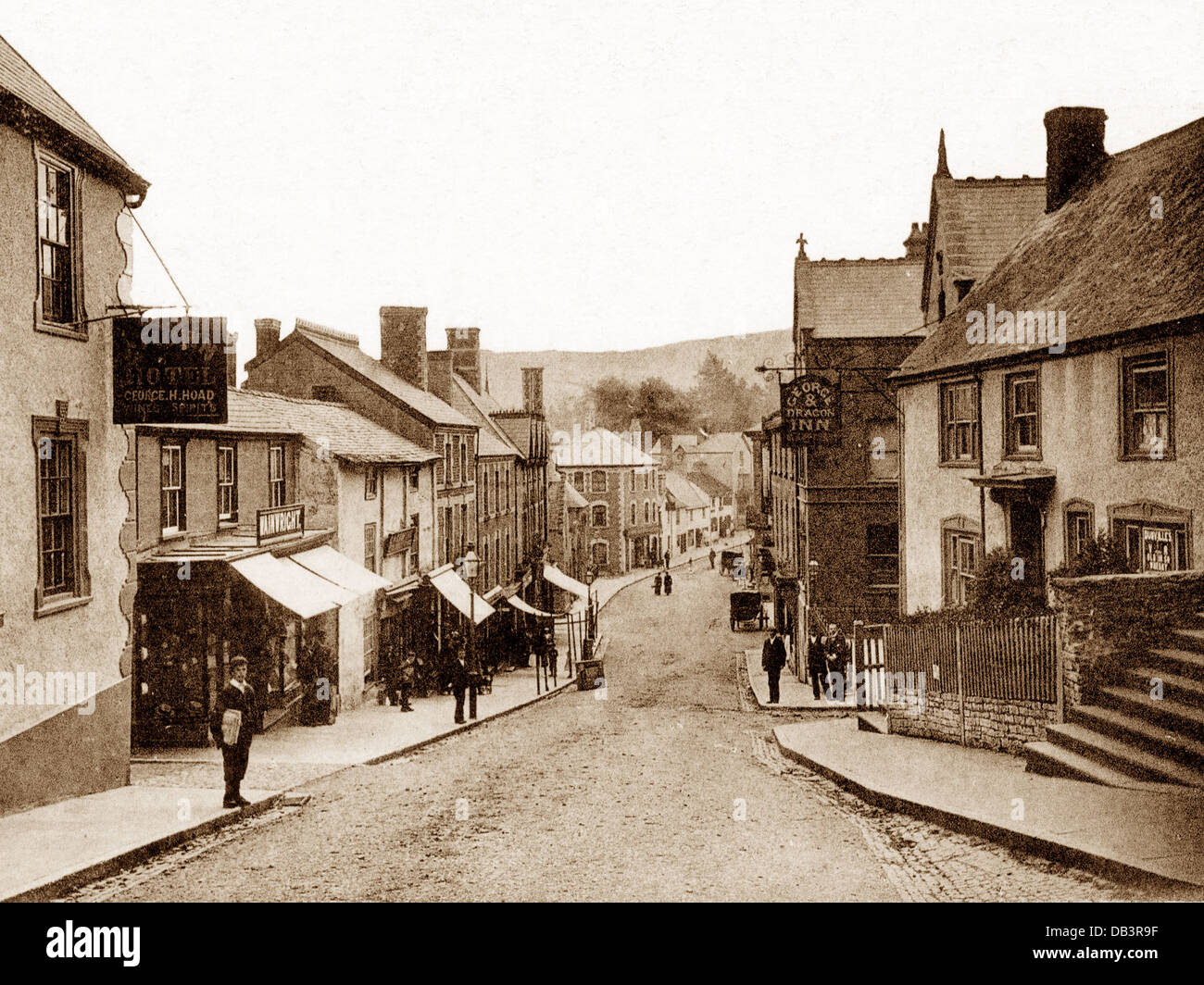 Knighton Broad Street primi 1900s Foto Stock