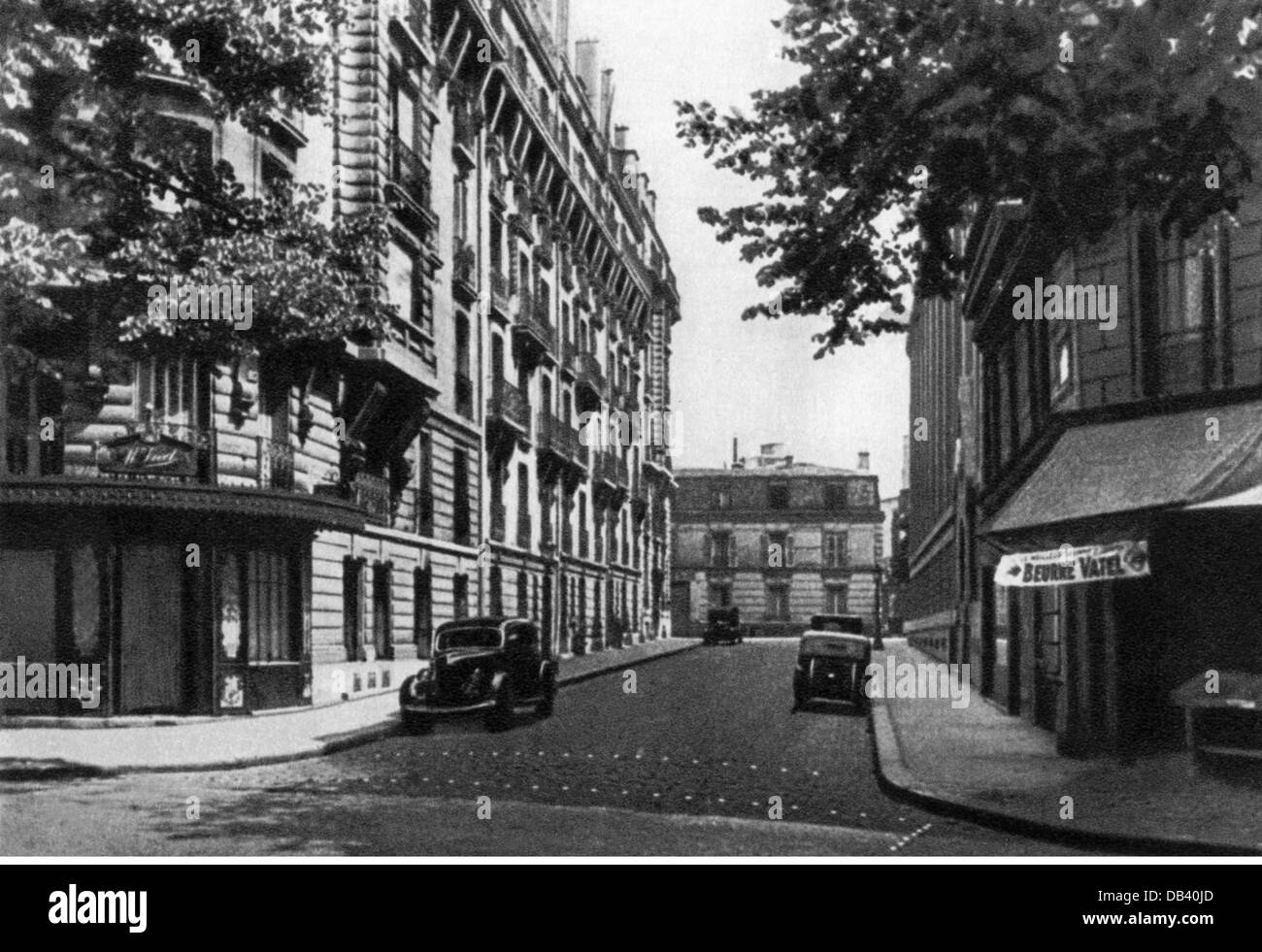 Lenin (Vladimir Ilyich Ulyanov), 22.4.1870 - 21.1.1924, politico russo, Rue Pont Marie, dove visse dal 1909 al 1912, Parigi, 20th secolo, Foto Stock