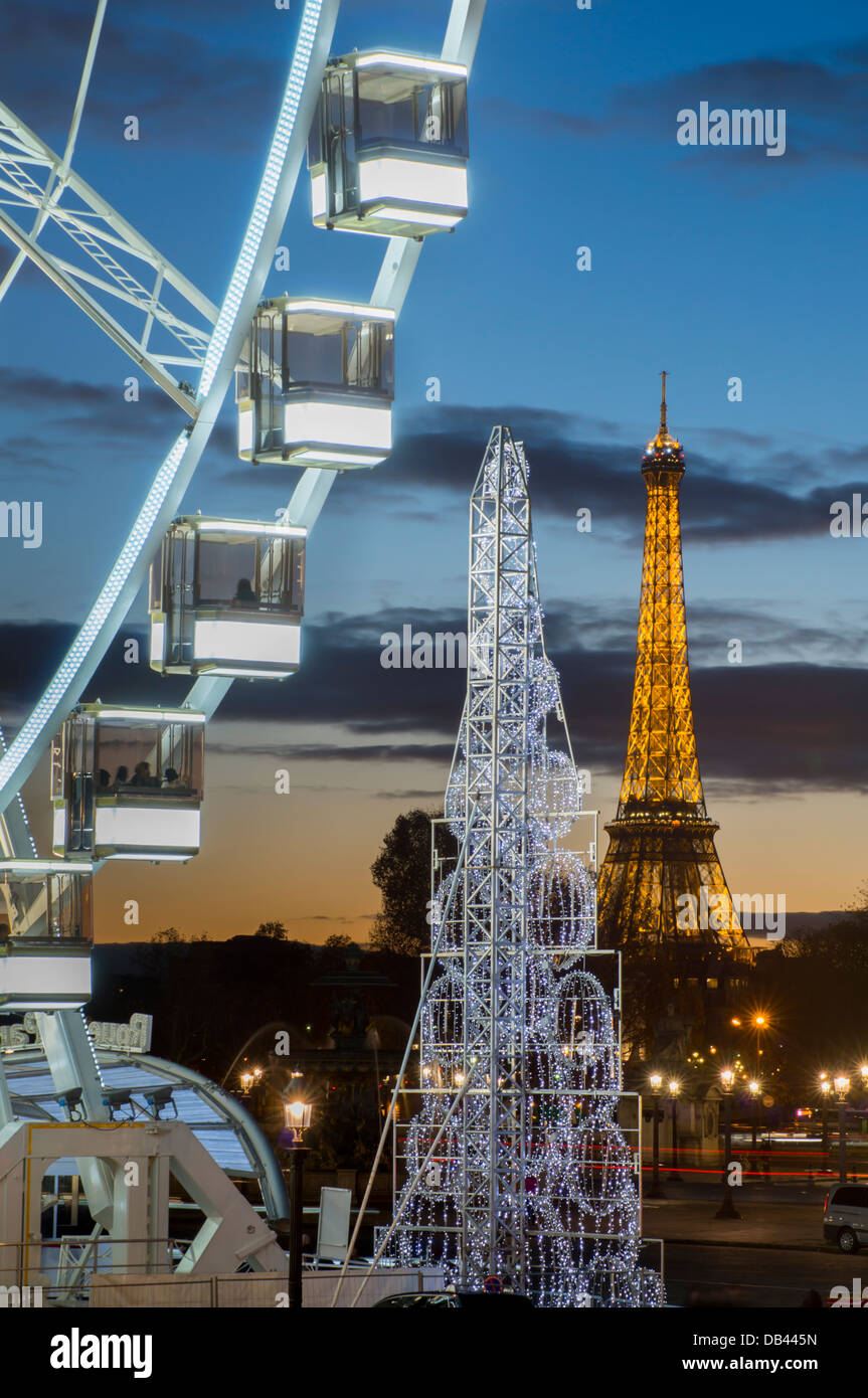 Europa, Francia, Parigi, Place de la Concorde Foto Stock