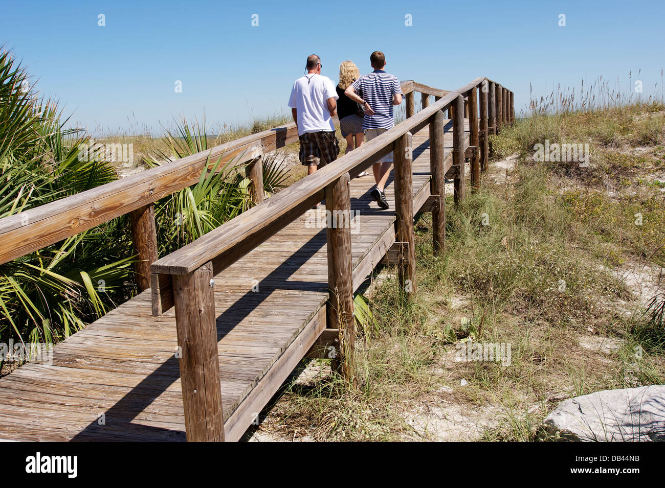 Pista per la spiaggia, Spiaggia di Jacksonville, Florida Foto Stock