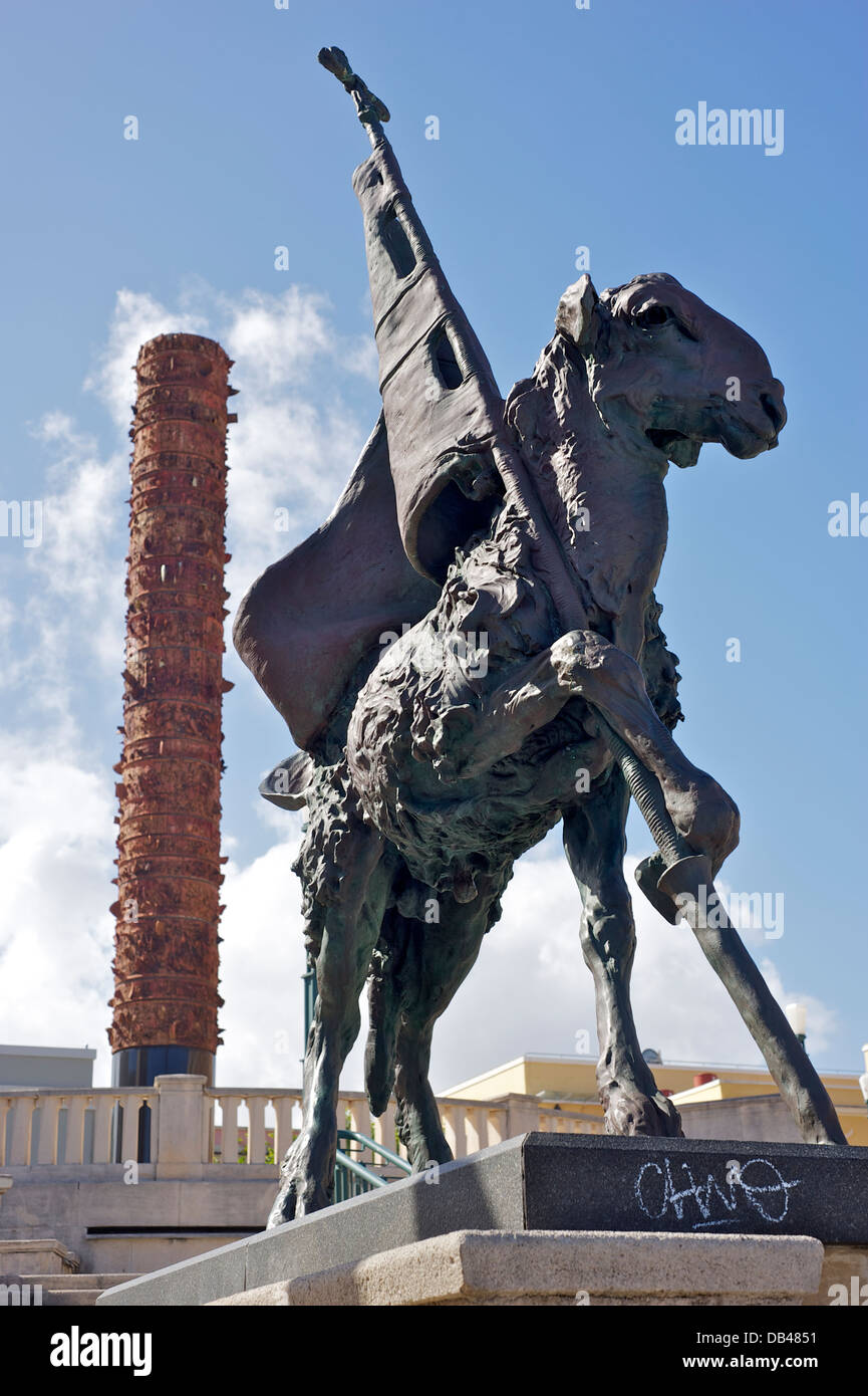 Plaza del Quinto Centenario, San Juan, Puerto Rico Foto Stock