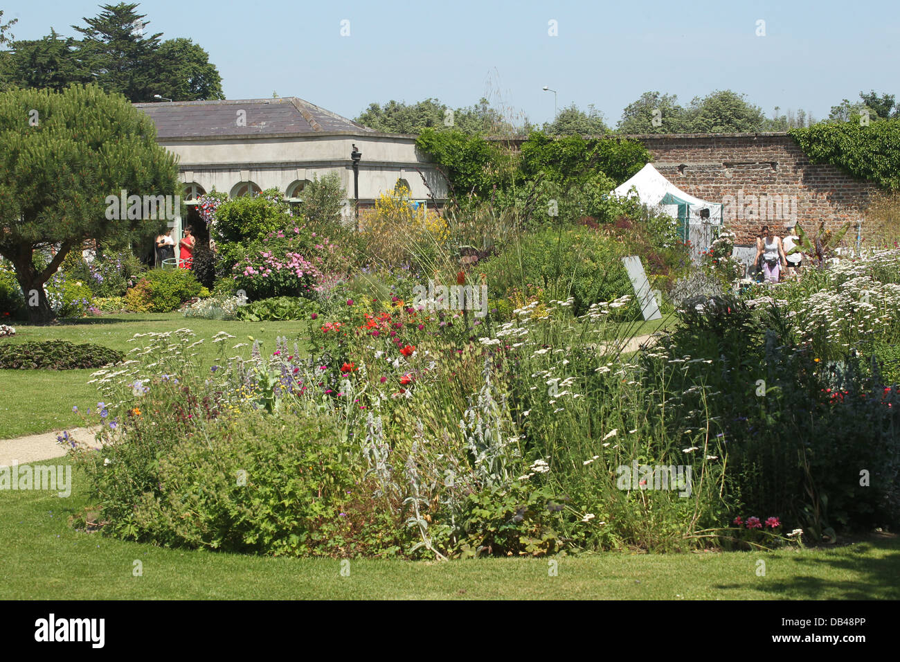 Immagine del giardino botanico in Marley Park, Dublin durante le riprese del film 'wild' Foto Stock