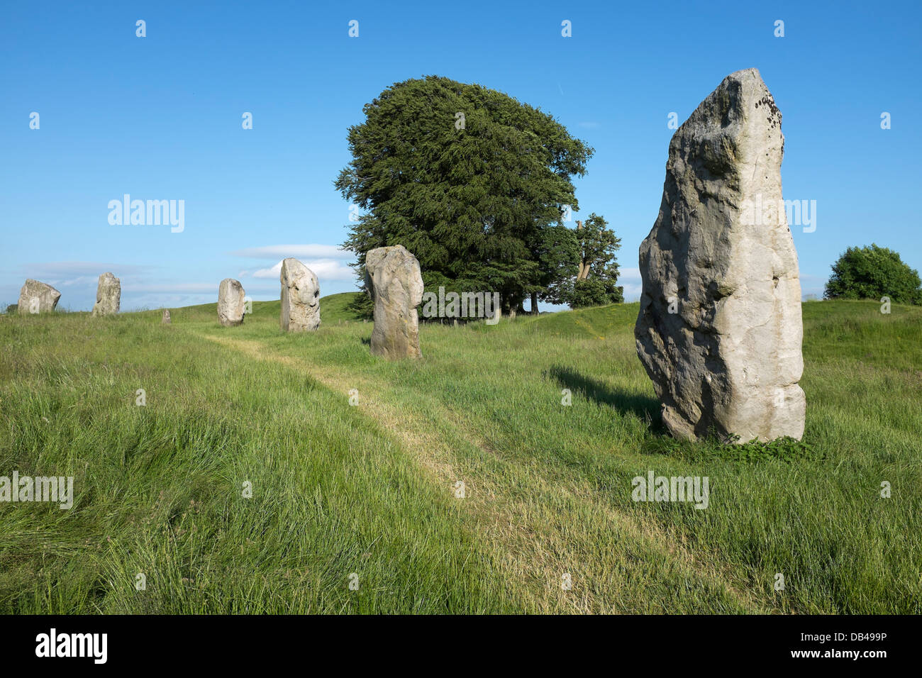 Avebury Stone Circle Foto Stock