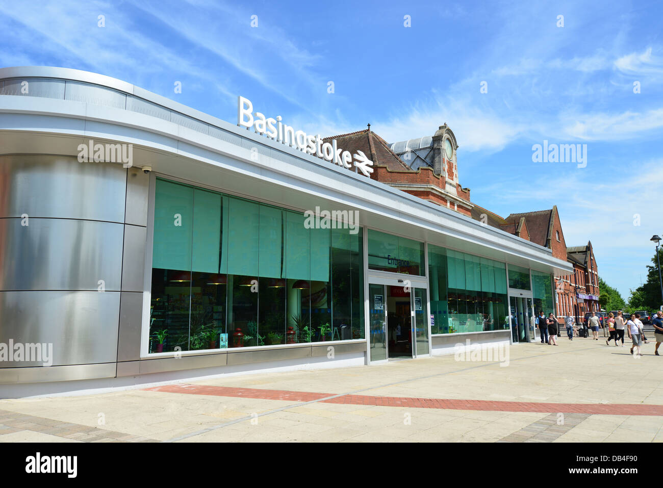 Basingstoke stazione ferroviaria, Basingstoke, Hampshire, Inghilterra, Regno Unito Foto Stock