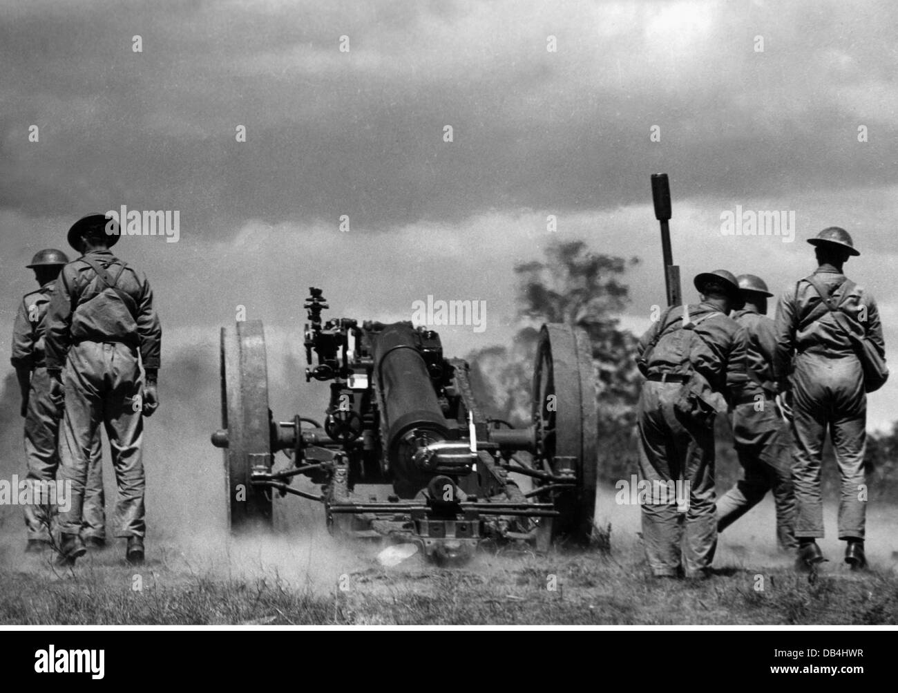 Militare, Australia, artiglierimi durante la loro formazione, circa 1940, Additional-Rights-Clearences-non disponibile Foto Stock