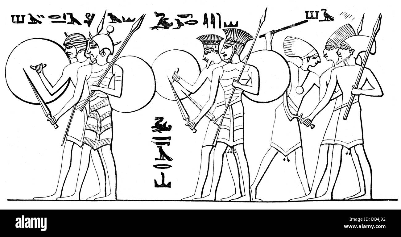 preistoria, popoli marini, guerriero, disegno dopo rilievo, tempio funerario di re Ramesse III d'Egitto, Medinet Habu, 1180 AC, guerra, guerre, soldati, soldato, persone, Peleset, Tjekker, Danuna, Washwash, Sherden, Schirdana, Shekelesh, migrazione, armi, armi, armi, armi, armi, geroglifici, geroglifici, XII secolo, dinastia, storico, Dinastia, XX secolo, dinastia, secolo, dinoscritti, secolo, dinoscritti storici, XII secolo, dinastia, secolo, dinoscritti, dinoscritti storici, dinoscritti, Mondo antico, diritti-aggiuntivi-clearences-non disponibile Foto Stock