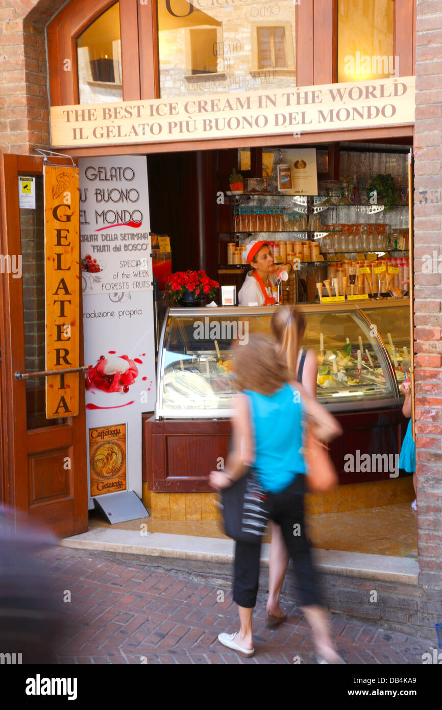 San Gimignano, Italia Foto Stock