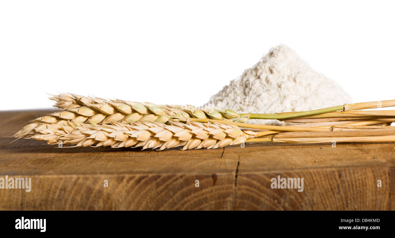 Pane bianco isolato Foto Stock