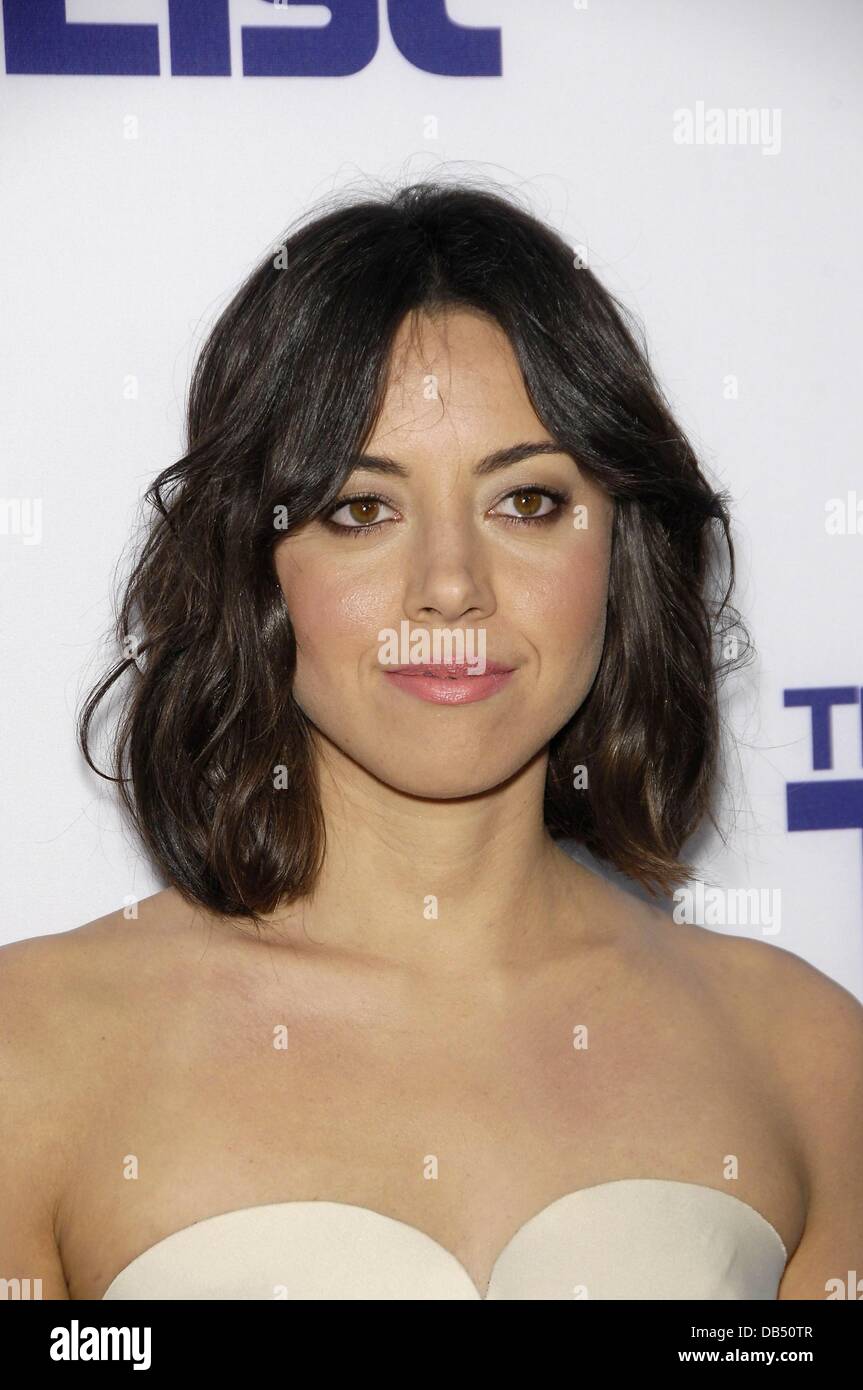 Los Angeles, CA. 23 Luglio, 2013. Aubrey Plaza presso gli arrivi per la lista Da fare Premiere, Regency Bruin Theatre, Los Angeles, CA Luglio 23, 2013. Credito: Michael Germana/Everett raccolta/Alamy Live News Foto Stock