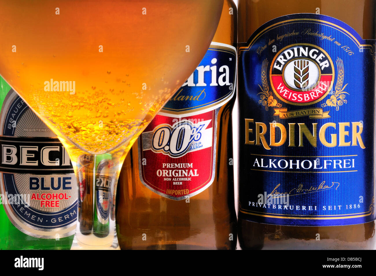 La birra analcolica Foto Stock