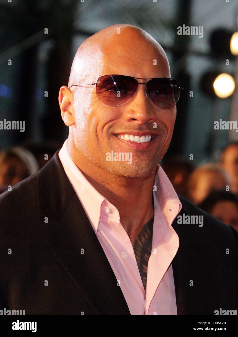 Dwayne Johnson alias The Rock assiste la premiere francese di \
