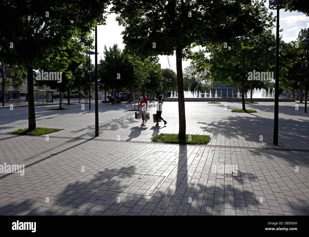 Dijon Francia le ombre della sera Foto Stock