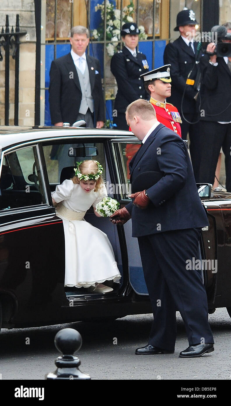 Signora Louise Windsor le nozze del principe William e Catherine Middleton - Abbazia di Westminster a Londra, Inghilterra - 29.04.11 Foto Stock