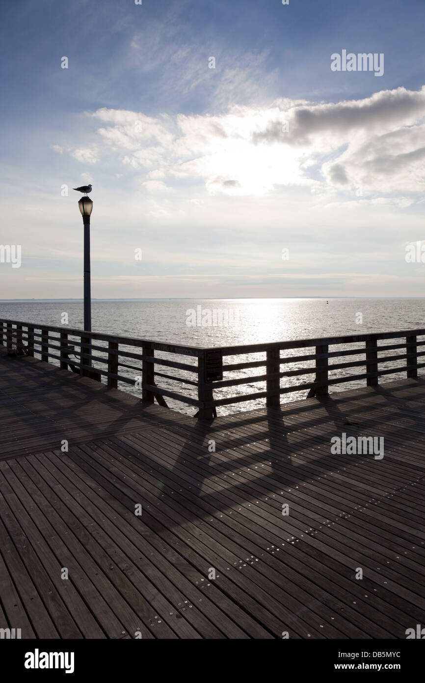 La spiaggia di Brighton e il lungomare di Coney Island, Brooklyn, New York Foto Stock