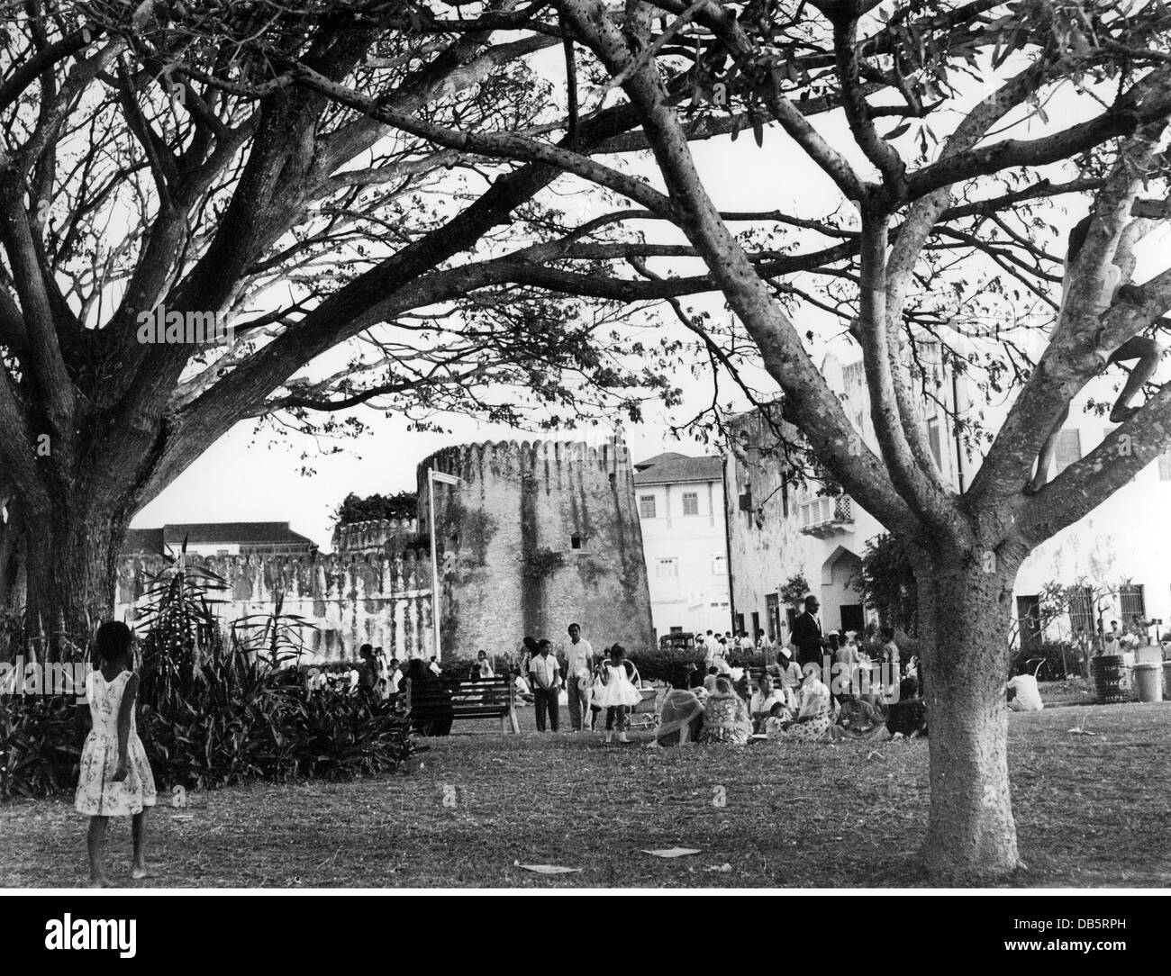 Geografia / viaggio, Tanzania, Zanzibar, Zanzibar città, castelli, vecchio forte portoghese, circa anni '50, diritti aggiuntivi-clearences-non disponibile Foto Stock