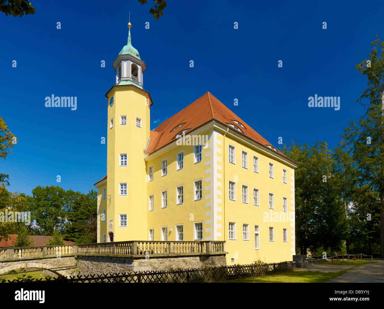 Il castello di Langburkersdorf, Saechsische Schweiz-Osterzgebirge, Bassa Sassonia, Germania Foto Stock