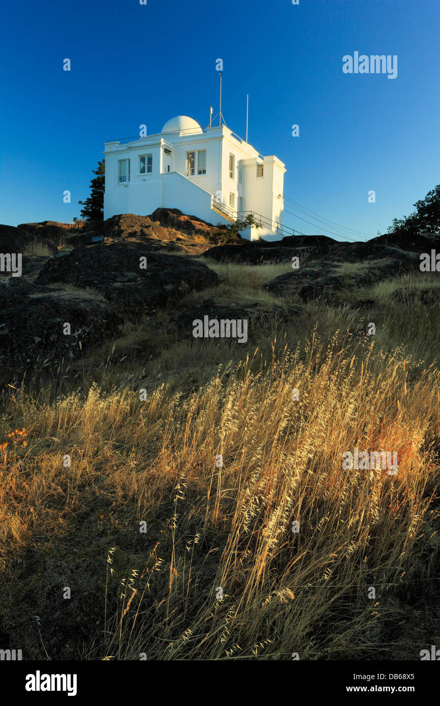 Gonzales Hill osservatorio edificio del patrimonio in Gonzales Hill Park-Victoria regionale, British Columbia, Canada. Foto Stock
