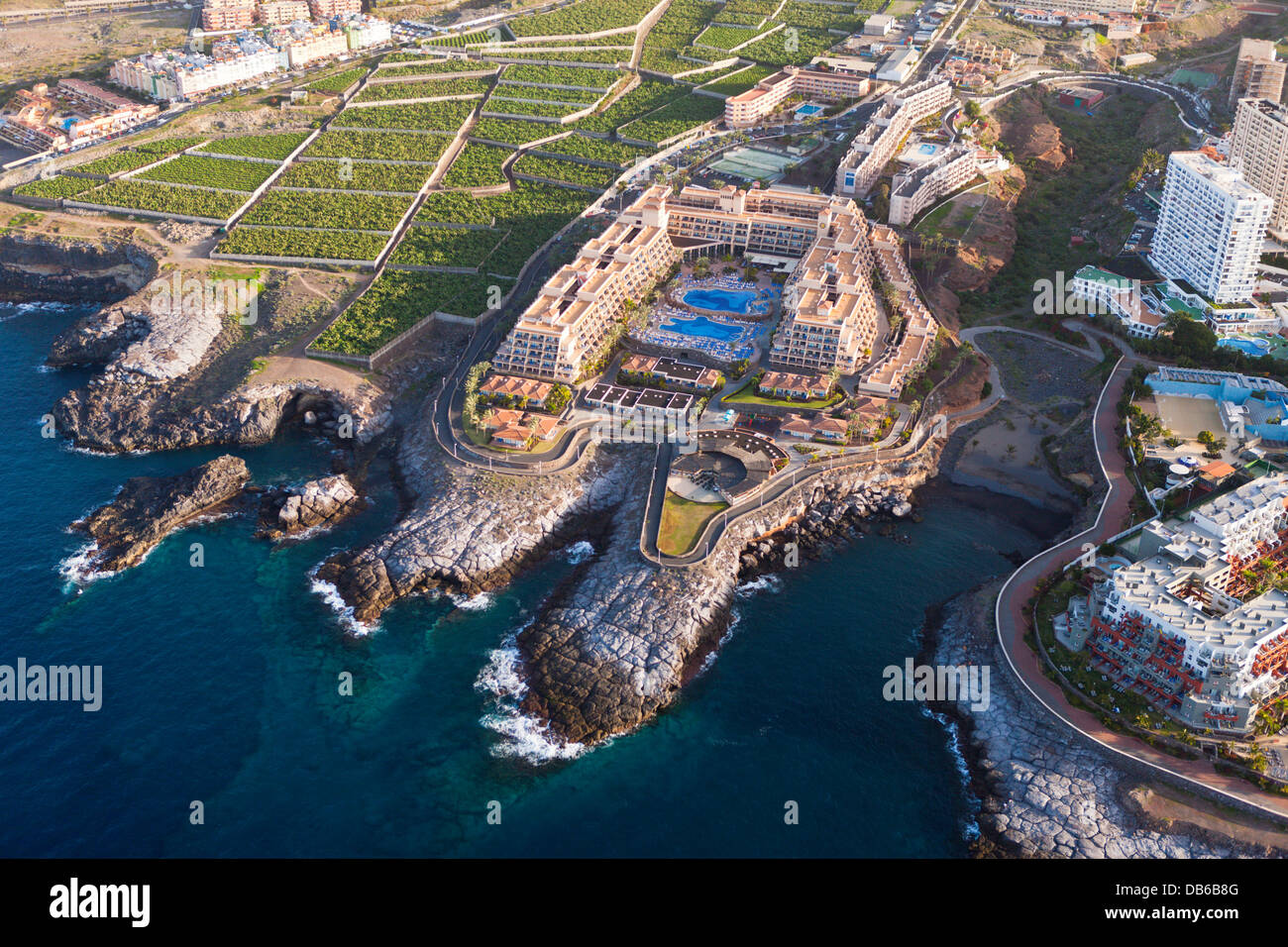 L'hotel e i suoi servizi nel sud di Tenerife, Tenerife, Isole Canarie, Spagna Foto Stock