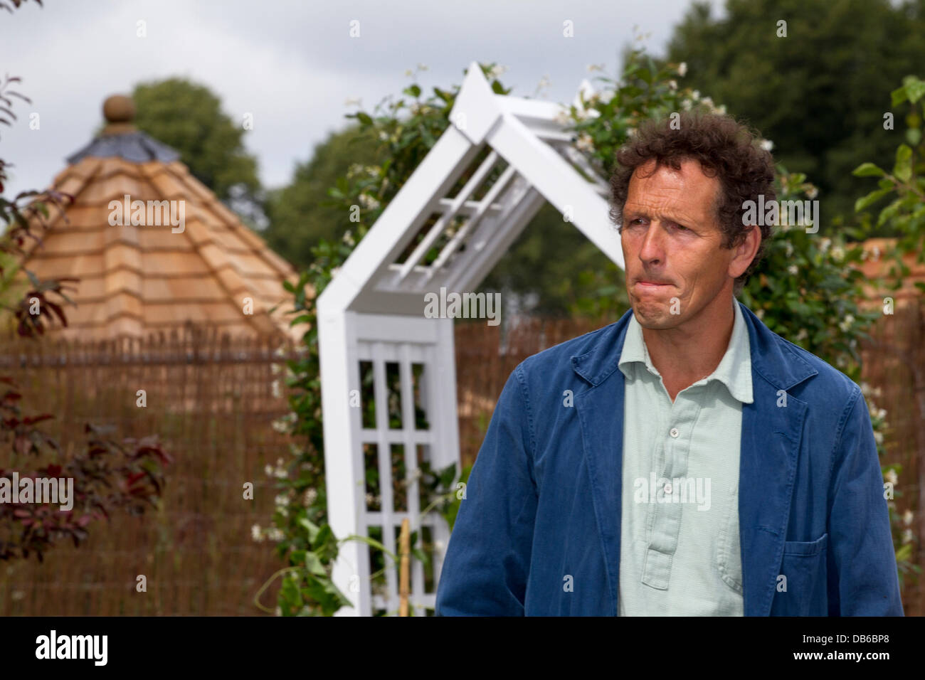 Tatton, Cheshire, Regno Unito. Il 24 luglio 2013. Monty Don colloqui a Tattn RHS flower show Credito: Steven Purcell/Alamy Live News Foto Stock