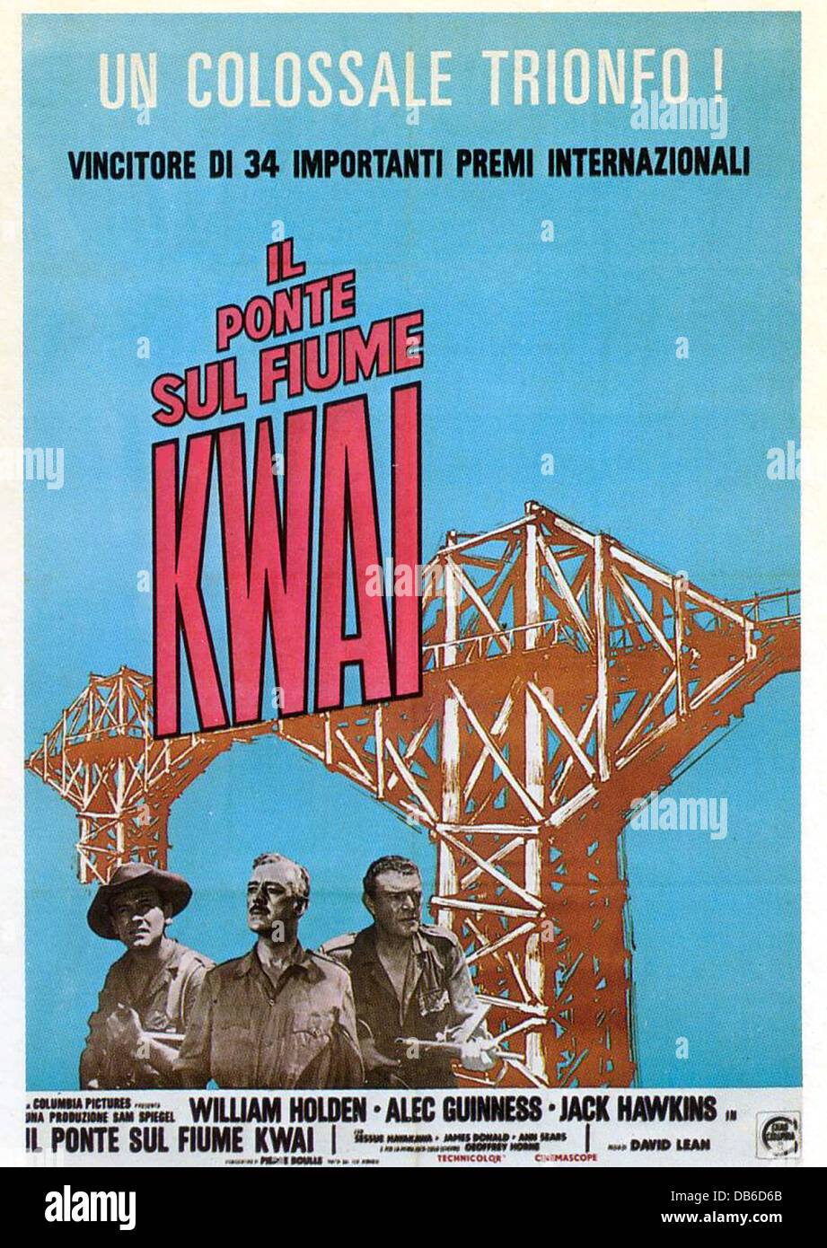 Il ponte sul fiume Kwai Columbia, 1957. Diretto da David Lean. POSTER DEL FILMATO Foto Stock