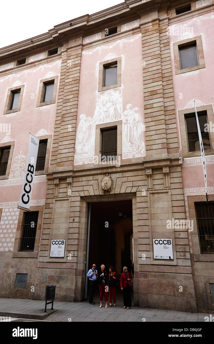 Barcellona centro per la cultura contemporanea CCCB Catalogna Spagna Foto Stock