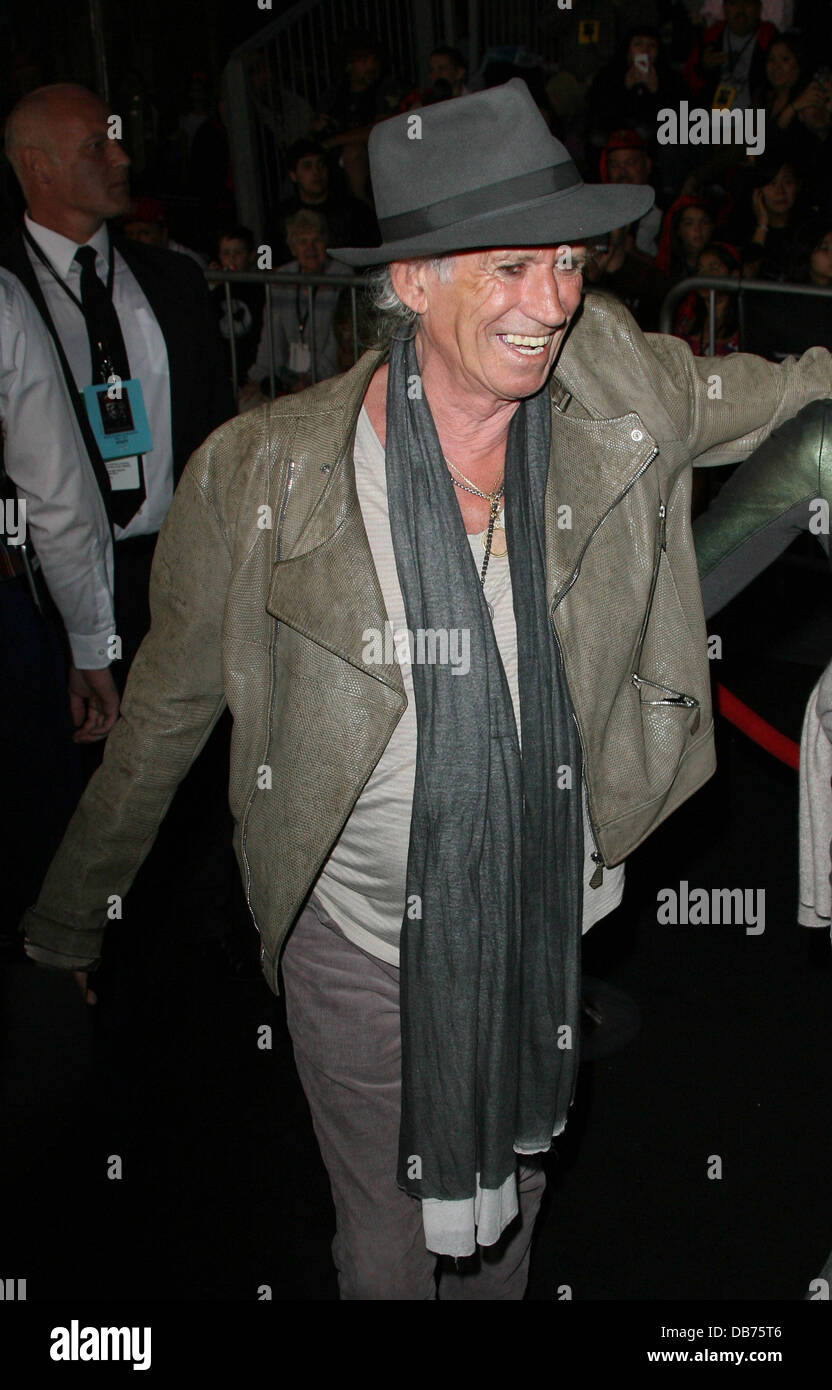 Keith Richards "Pirati dei Caraibi: il forestiero maree' Premiere Mondiale tenutosi a Disneyland Anaheim, California - 07.05.11 Foto Stock