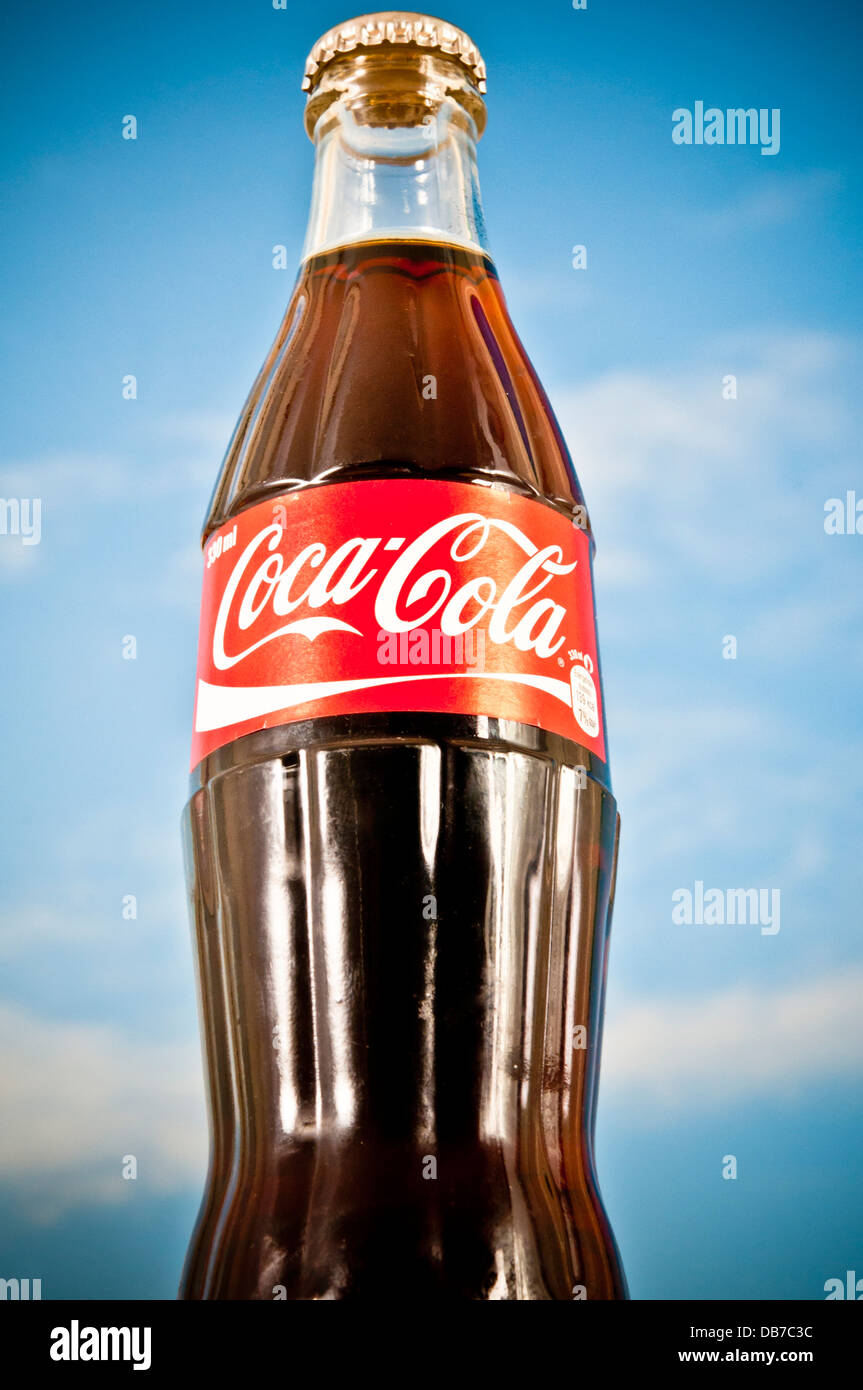 Classic Coca Cola bottiglia Foto Stock