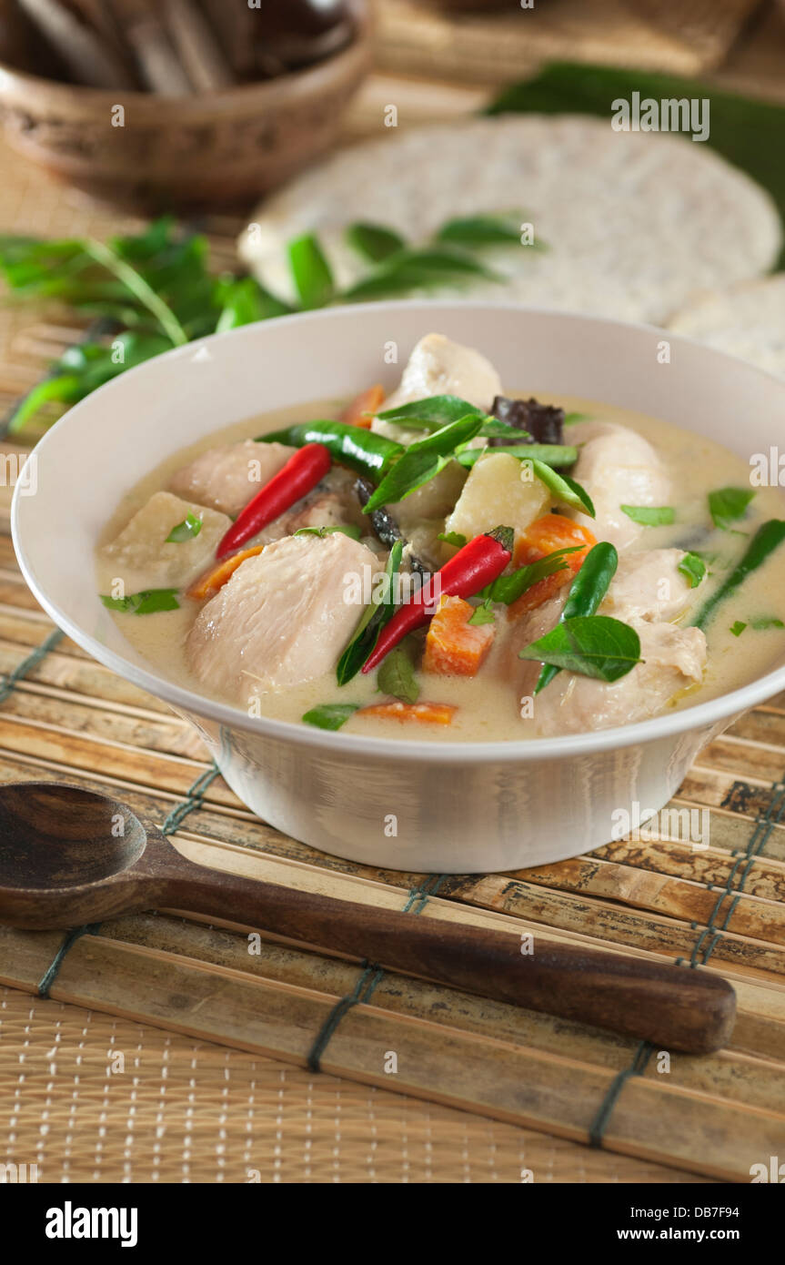 Il Kerala spezzatino di pollo cibo regionale India Foto Stock