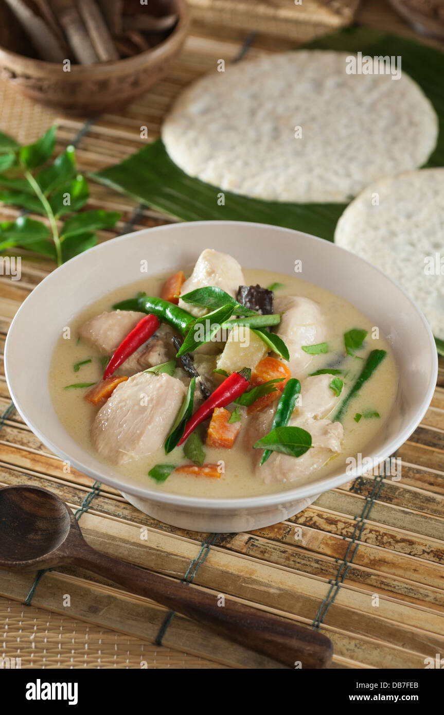 Il Kerala spezzatino di pollo cibo regionale India Foto Stock