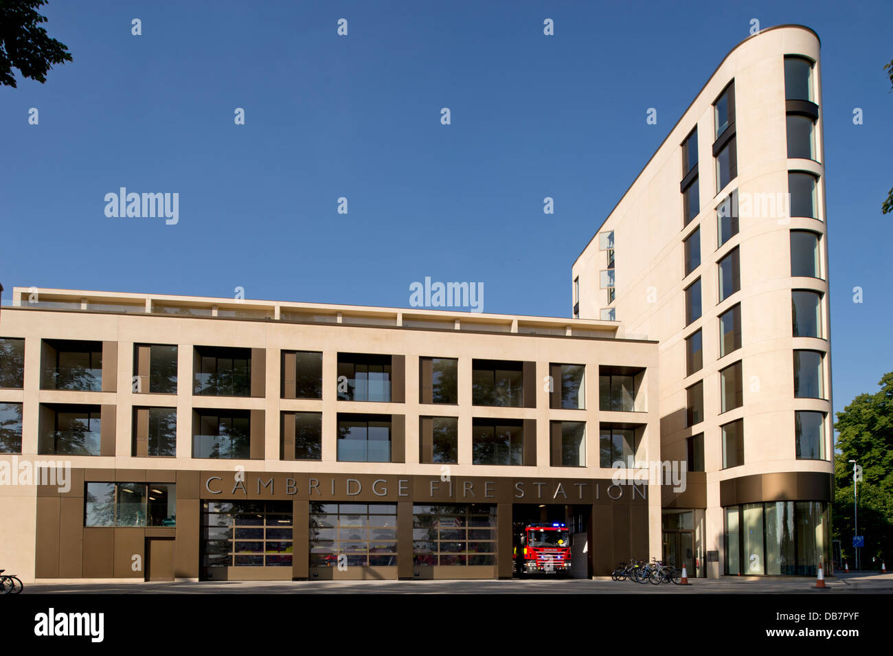 Cambridge la stazione dei vigili del fuoco Foto Stock