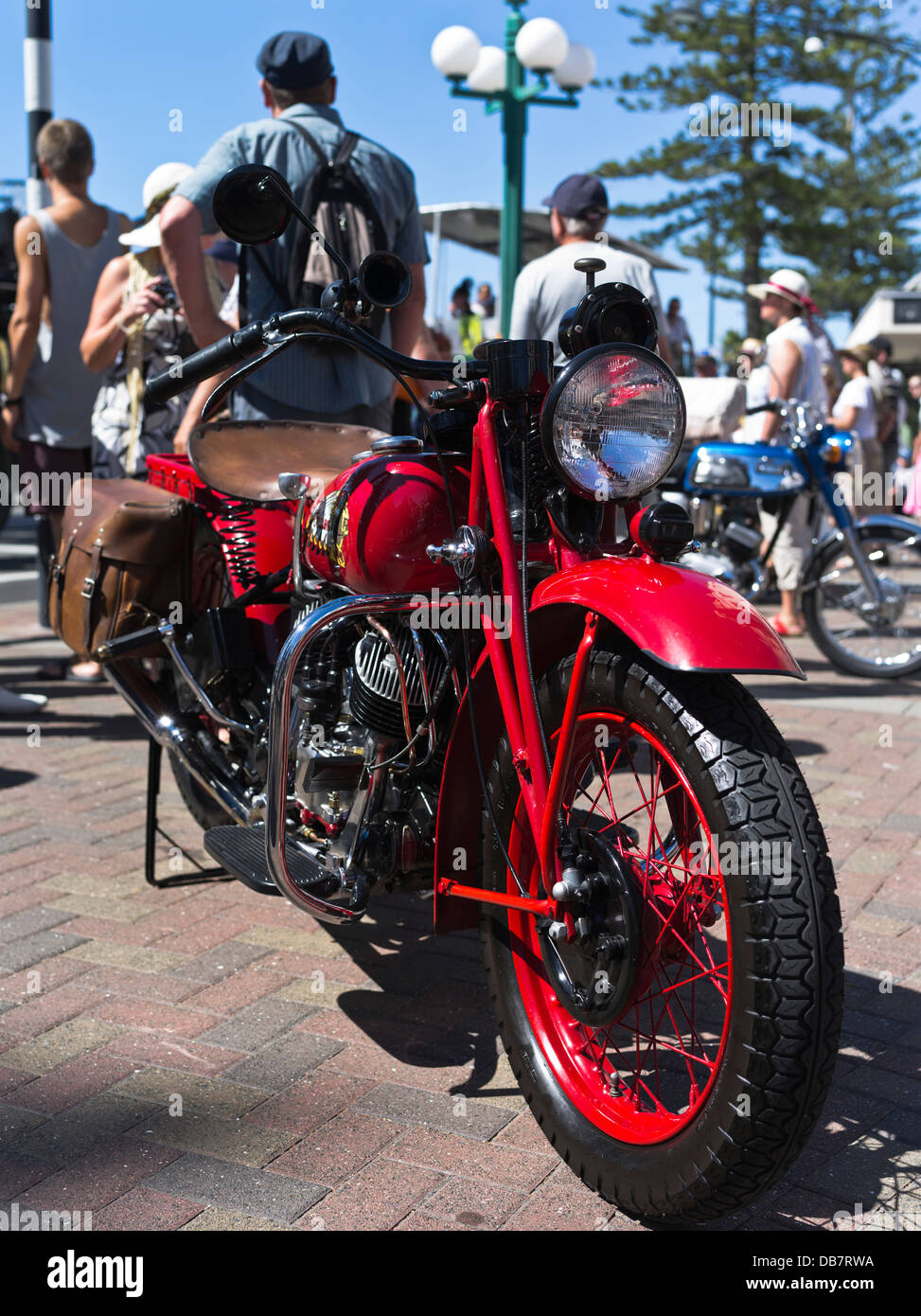 Dh trasporto moto Classic vintage moto moto Indian 741 Napier, Nuova Zelanda Foto Stock