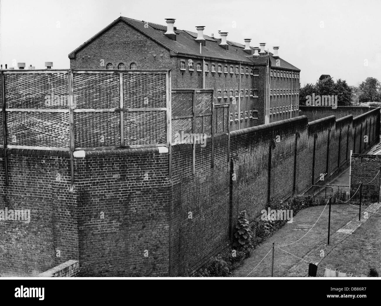 giustizia, sistema penitenziario, custodia, prigione, prigione di Brixton, Londra, vista esterna, 1950 / 1960, diritti aggiuntivi-clearences-non disponibile Foto Stock