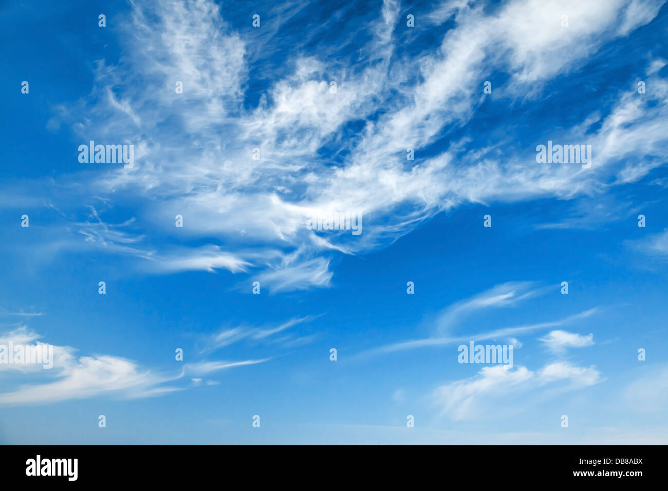 Natural blu cielo nuvoloso texture di sfondo Foto Stock