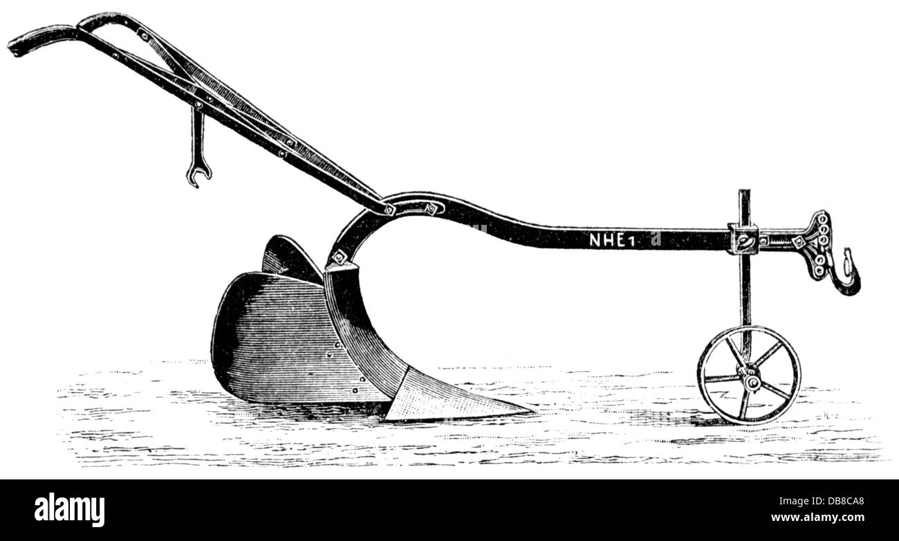 Agricoltura, dispositivi, aratro, aratro a doppia rotazione, incisione legno, II metà del XIX secolo, macchina agricola, macchina agricola, macchine agricole, macchine agricole, tecnologie, tecnologie, coltivazione, tilt, agricoltura, dispositivi, dispositivo, aratro, aratro, aratri, aratri, storici, storici, diritti aggiuntivi-non disponibili Foto Stock