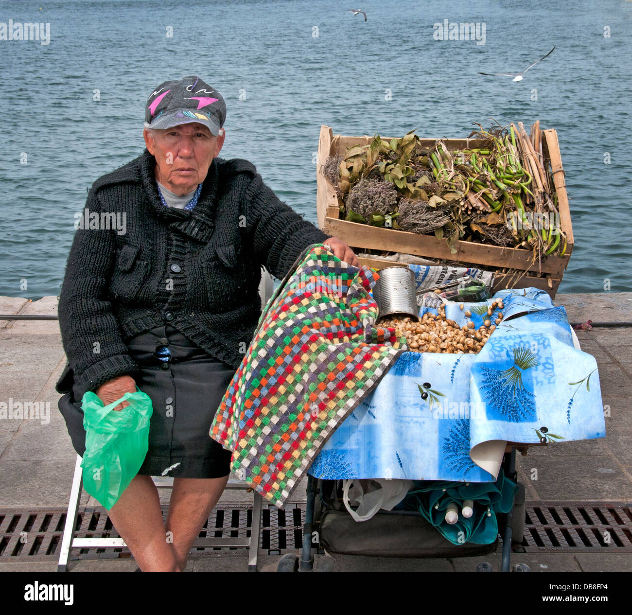 Quai des Belges Marsiglia pesce vecchio pescivendolo vieux port market Francia Foto Stock