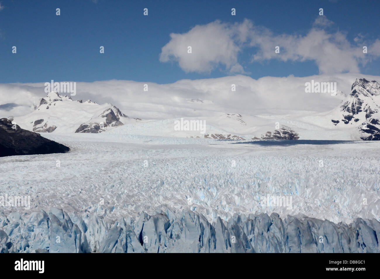 Ghiacciaio Perito Moreno nel parco nazionale Los Glaciares in Patagonia, Argentina Foto Stock