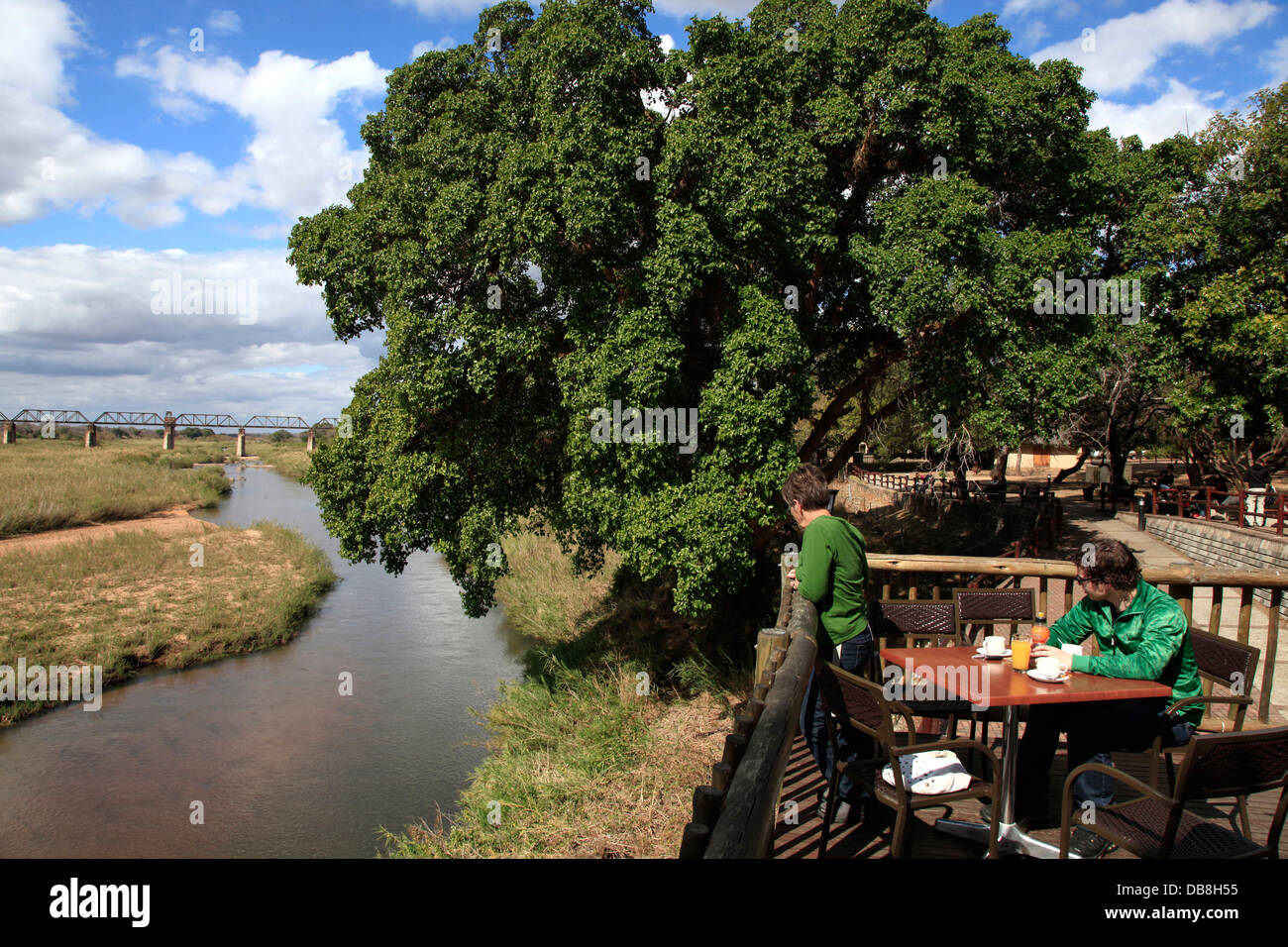 Skukuza Rest Camp nel Parco Nazionale di Kruger, Sud Africa Foto Stock