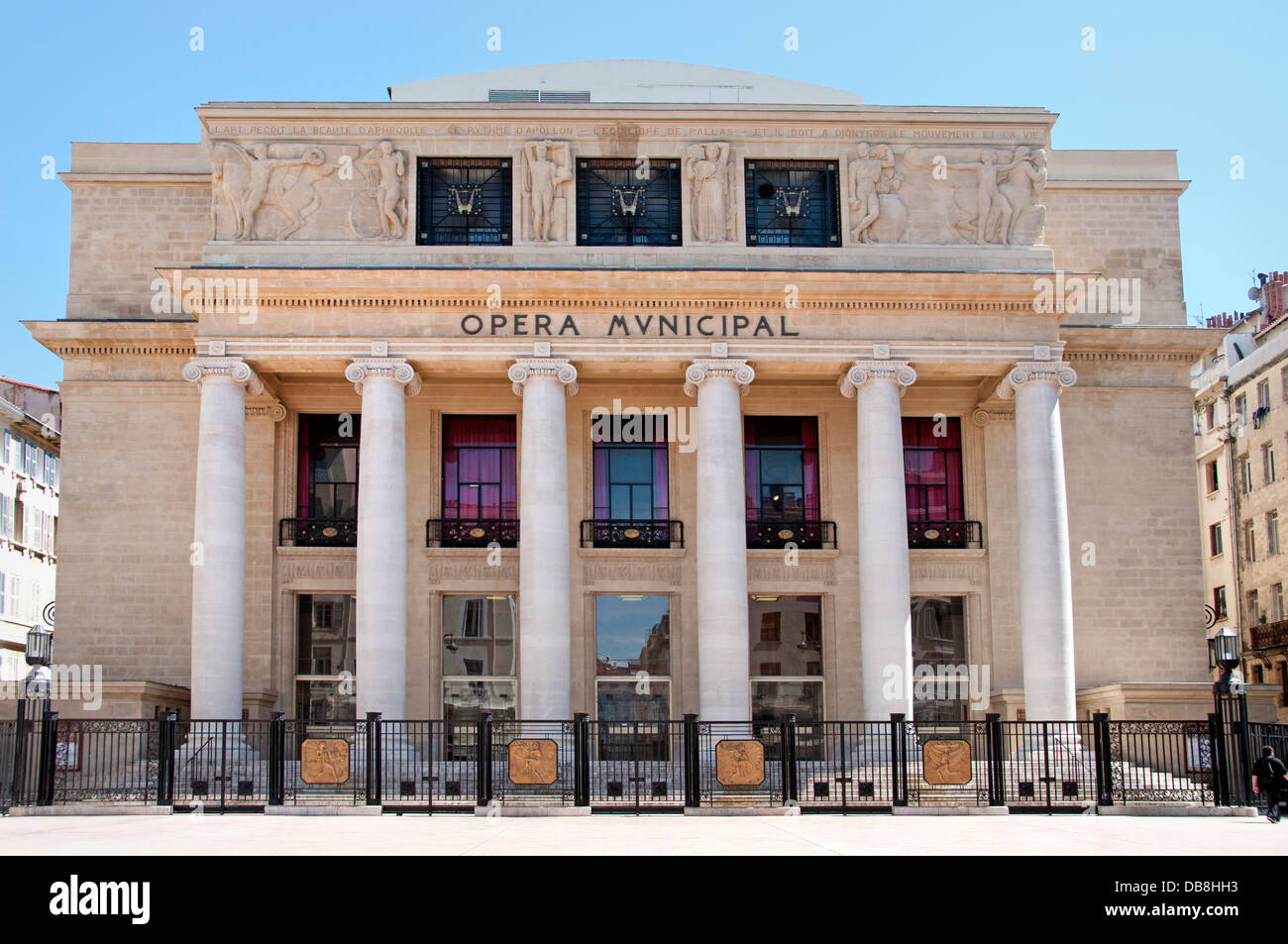 L'Opéra de Marseille conosciuto oggi come l'Opéra Municipal town city francia - francese Foto Stock