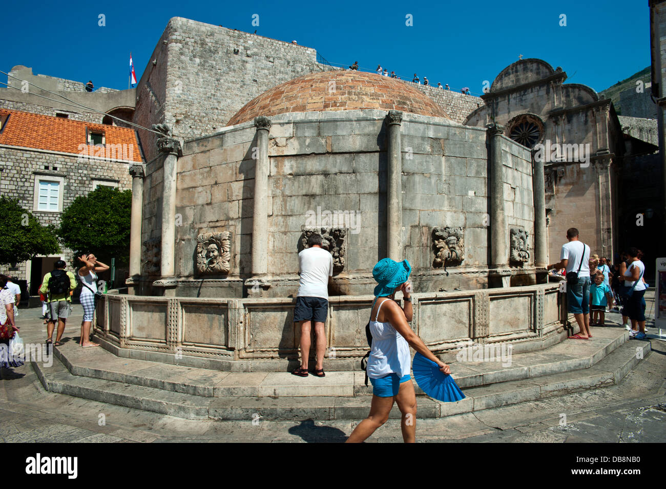 Onofrio Fontana , Città Vecchia di Dubrovnik. La Croazia. Foto Stock