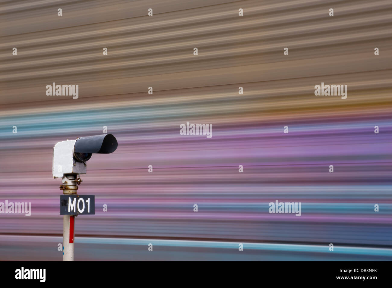 Abstract del treno sfocatura del movimento Foto Stock