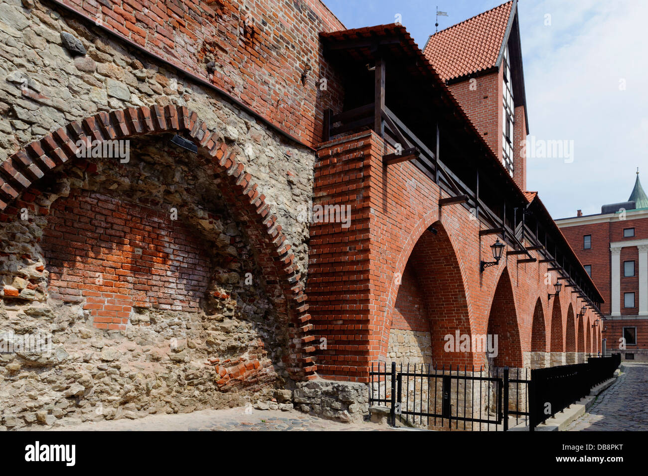 Mura antiche della città di Riga, Lettonia, l'Europa, Unesco World-Heritage Foto Stock