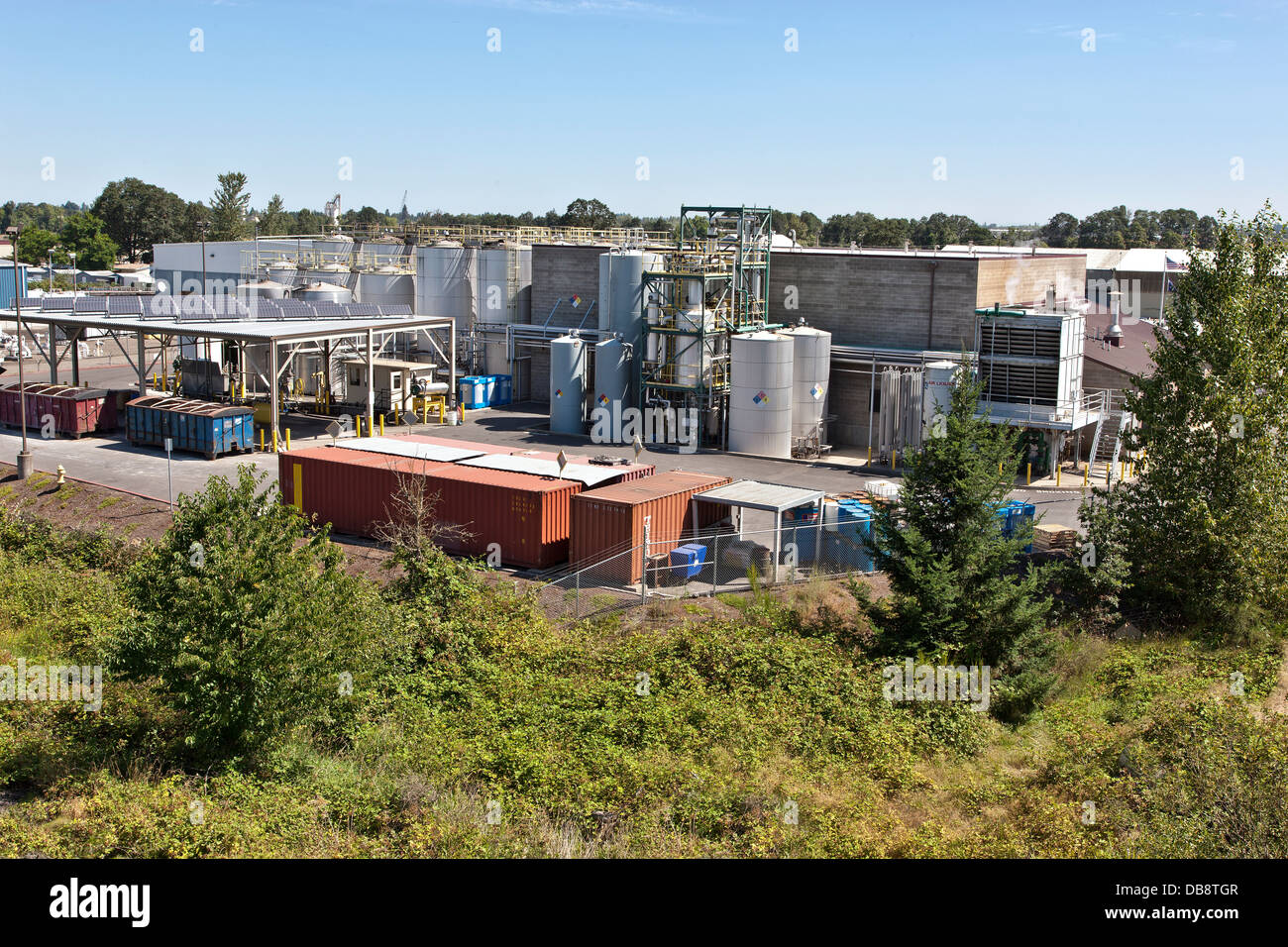 La produzione di biocarburanti facility. Foto Stock