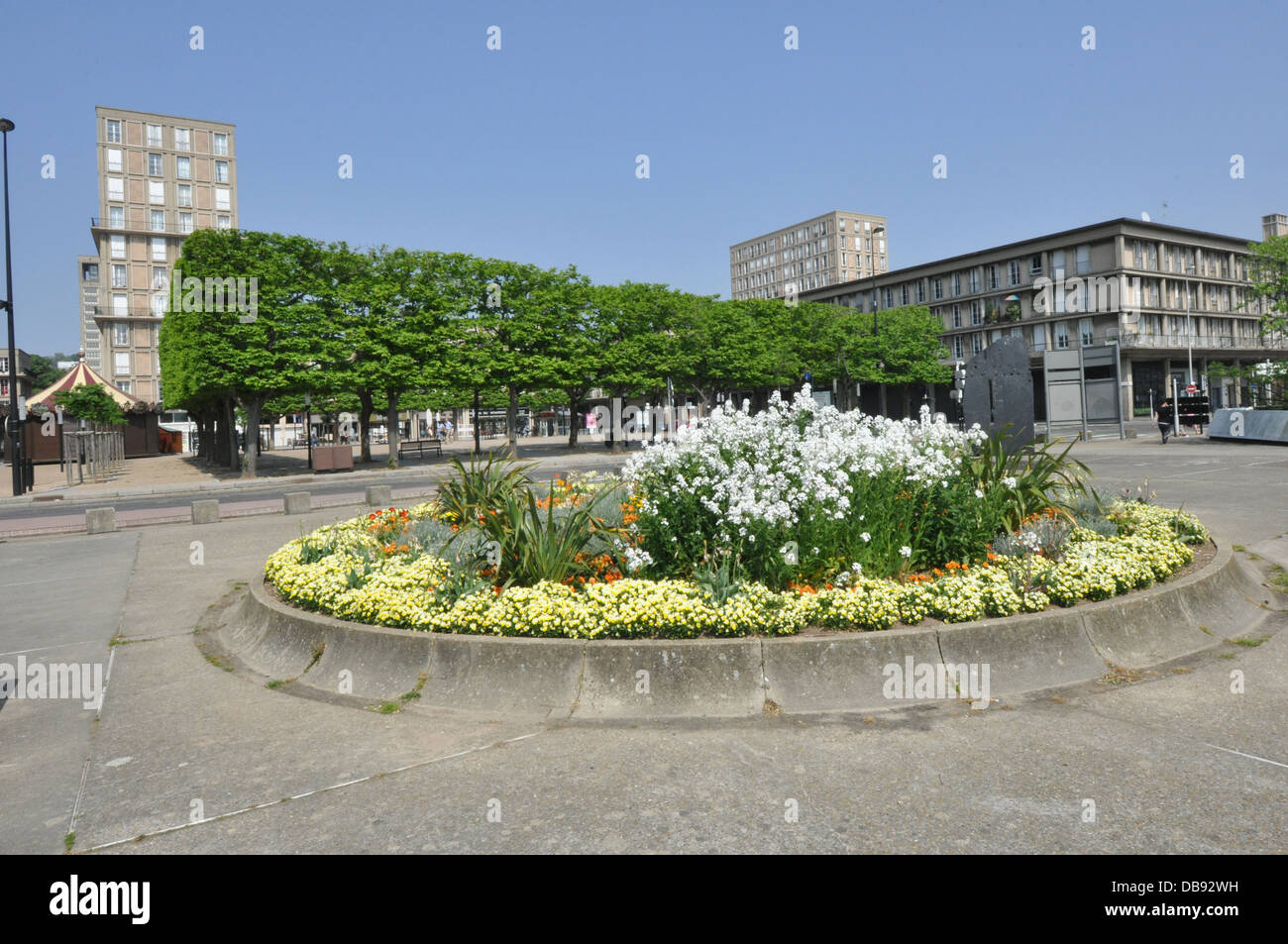 Le Havre, Francia, ricostruito dopo la guerra 1939-1945 da Auguste Perret. Foto Stock