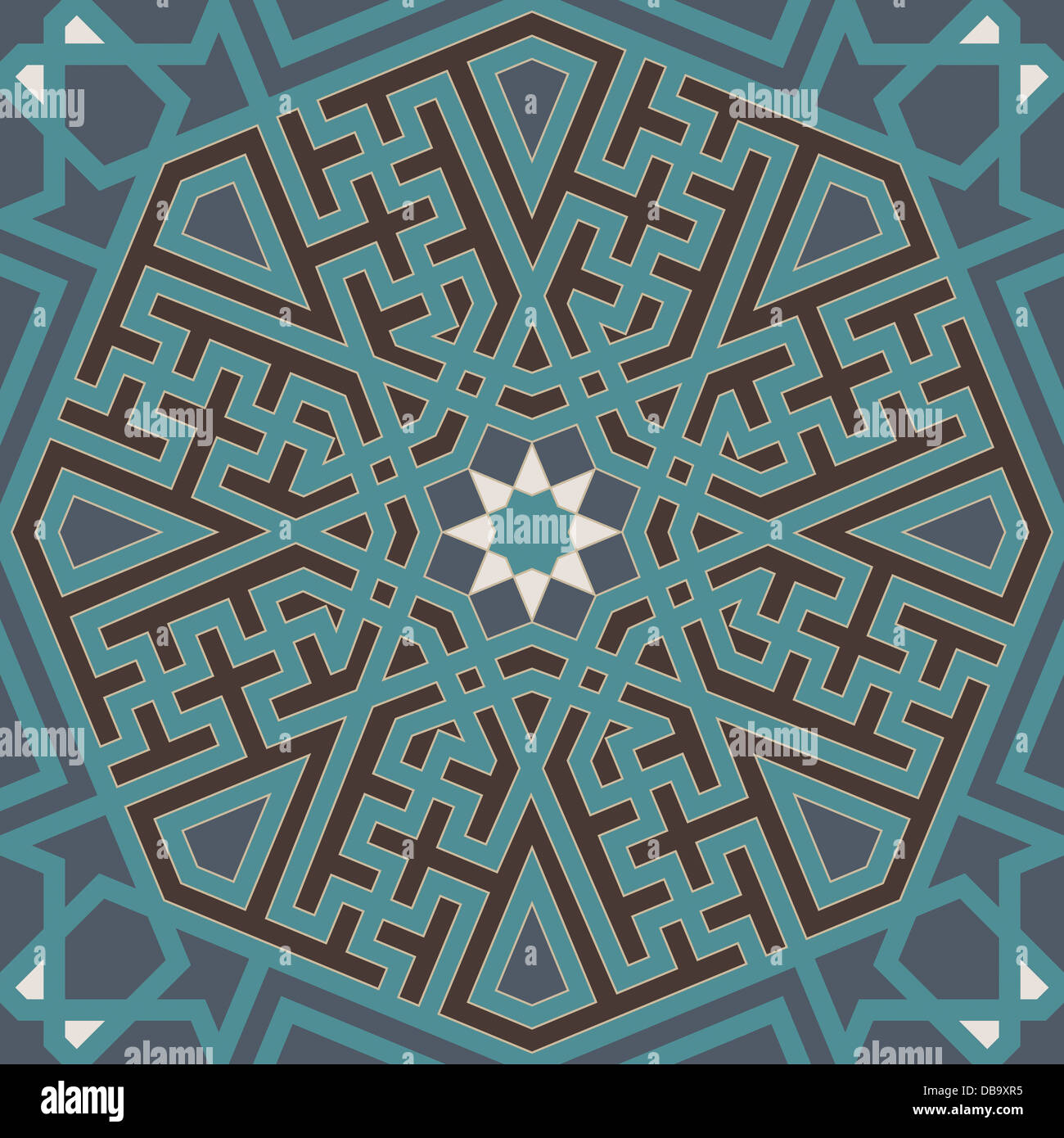 Arabesque pattern senza giunture Foto Stock