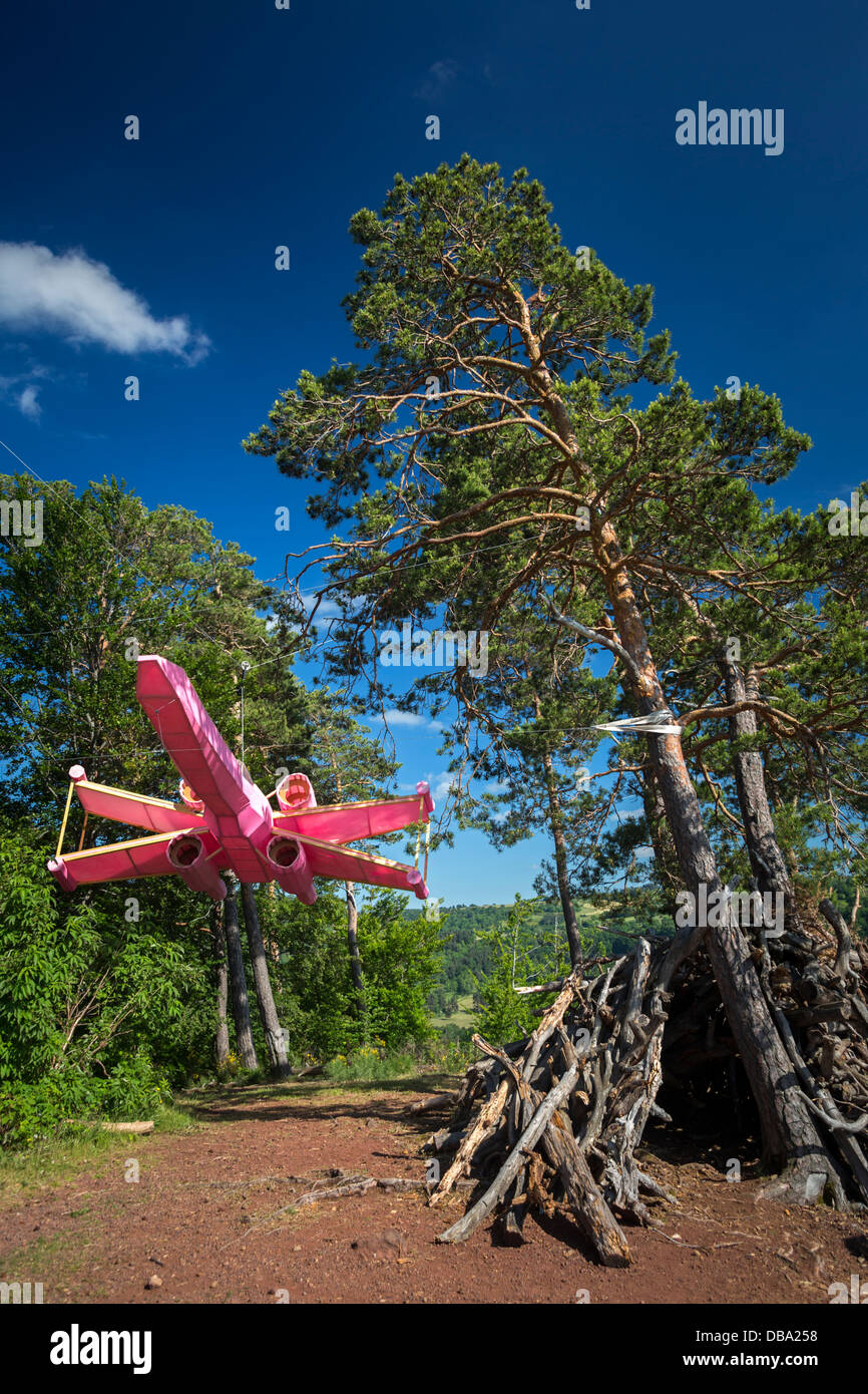 Un Guillaume Renou il lavoro intitolato "naturali X.Ala / Sancy contre attaque" dal francese artista visivo (Puy de Dôme - Francia). Foto Stock