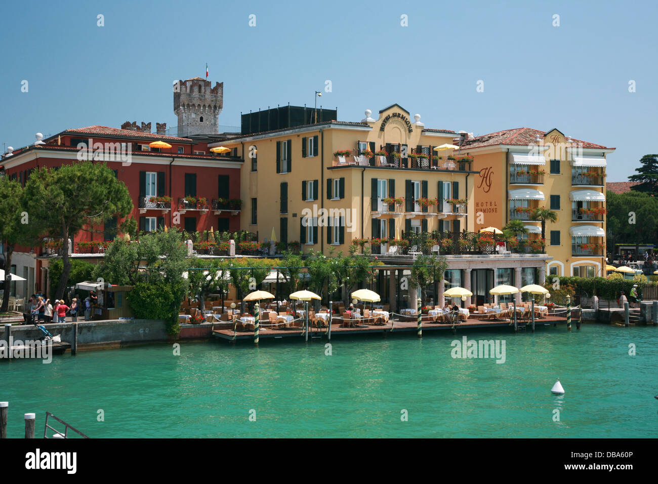 Sirmione Lago di Garda laghi italiani turismo Foto Stock