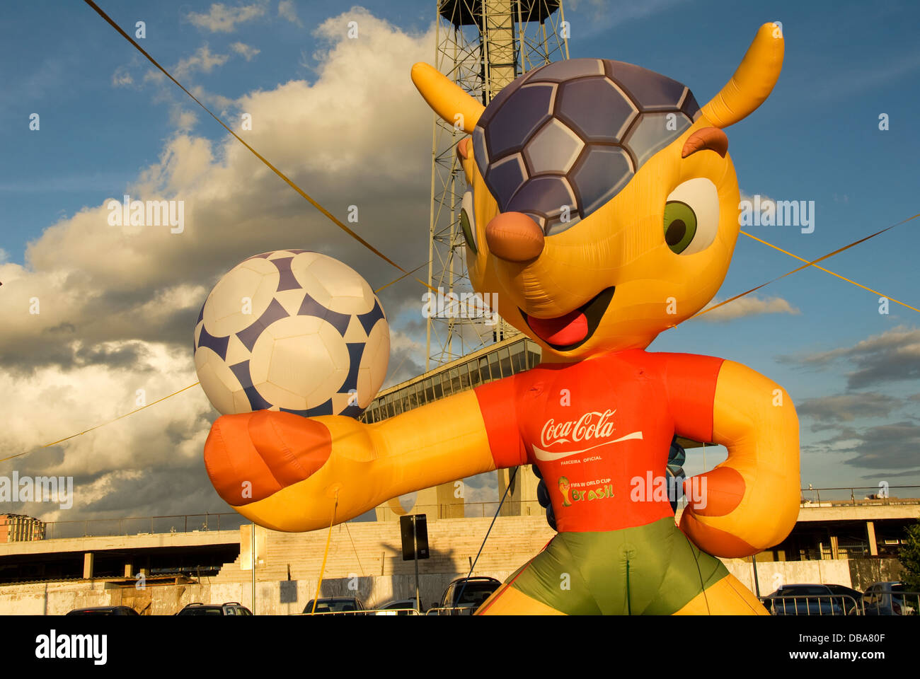Coppa del Mondo FIFA 2014 Maskot Brasile Foto Stock