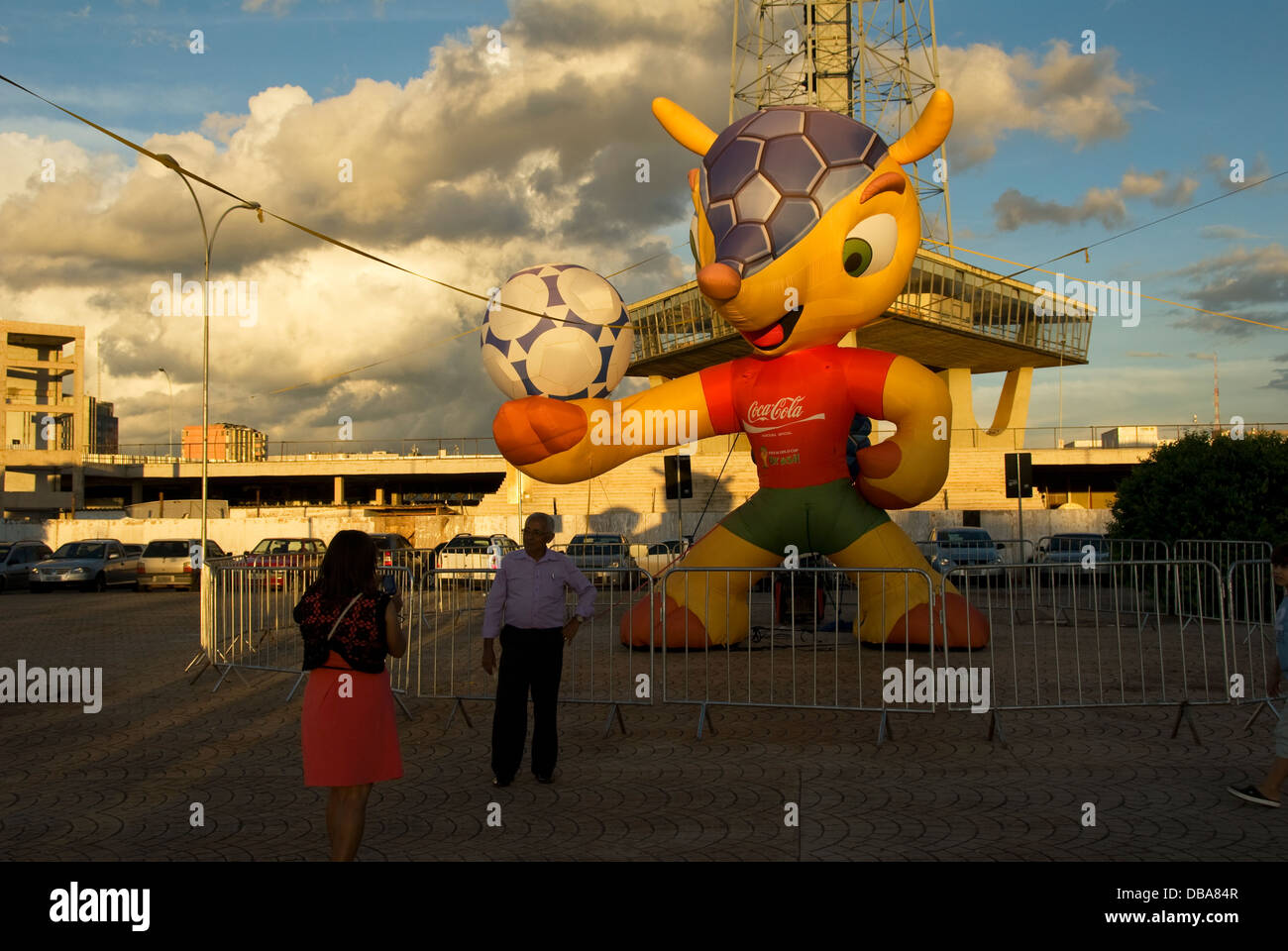 Coppa del Mondo FIFA 2014 Maskot Brasile Foto Stock