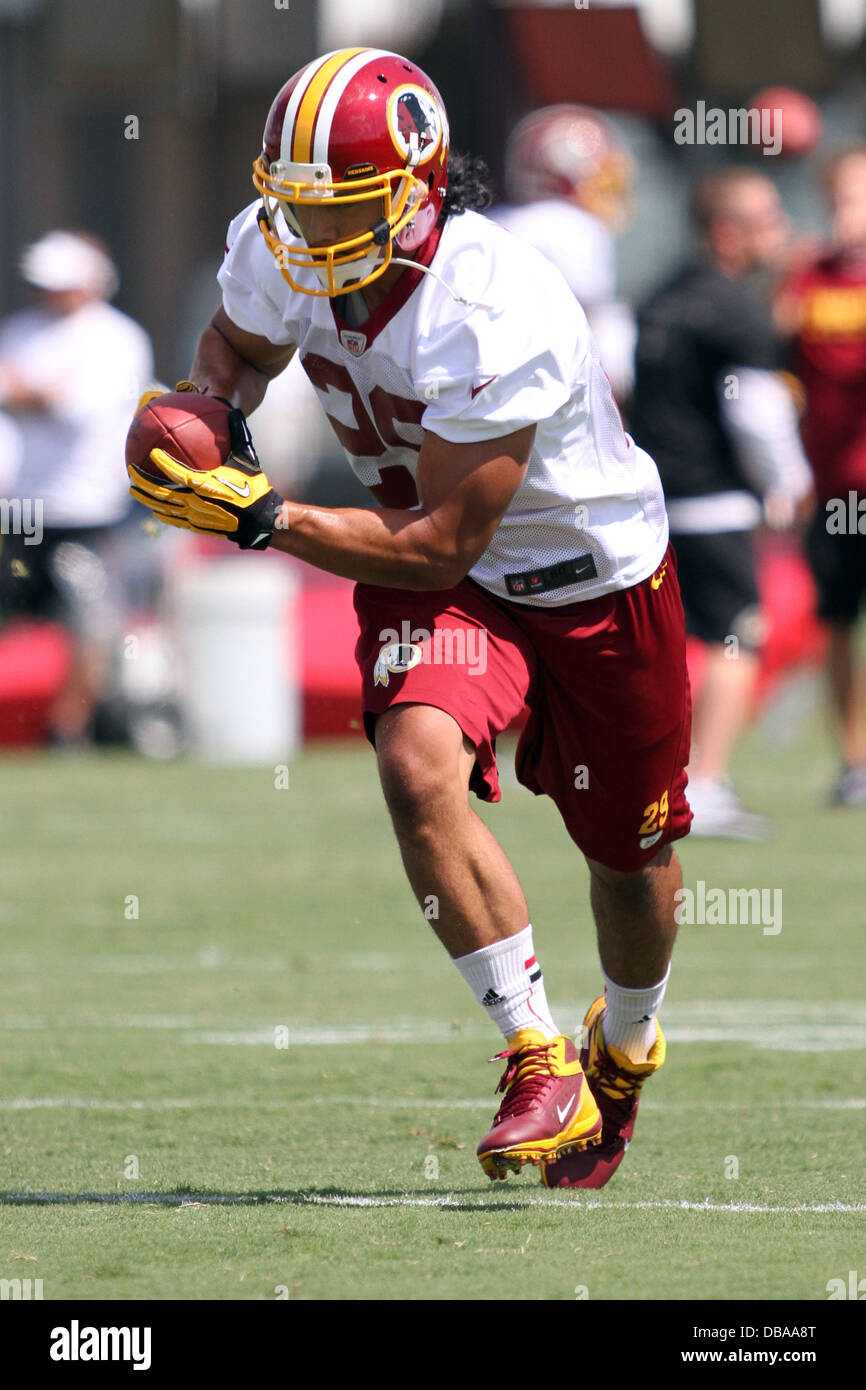 Richmond, Virginia, Stati Uniti d'America. 26 Luglio, 2013. Luglio 26, 2013: Washington Redskins #25 Keiland Williams in azione a Bon Secours training facility in Richmond, Virginia. Daniel Kucin Jr./ CSM/Alamy Live News Foto Stock