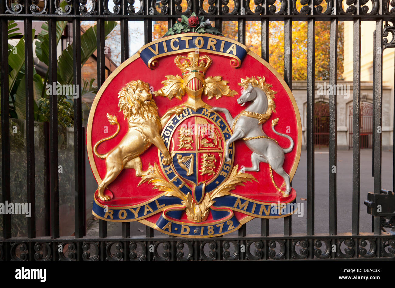 Segno. L'ex Royal Mint. Melbourne, Australia. Foto Stock